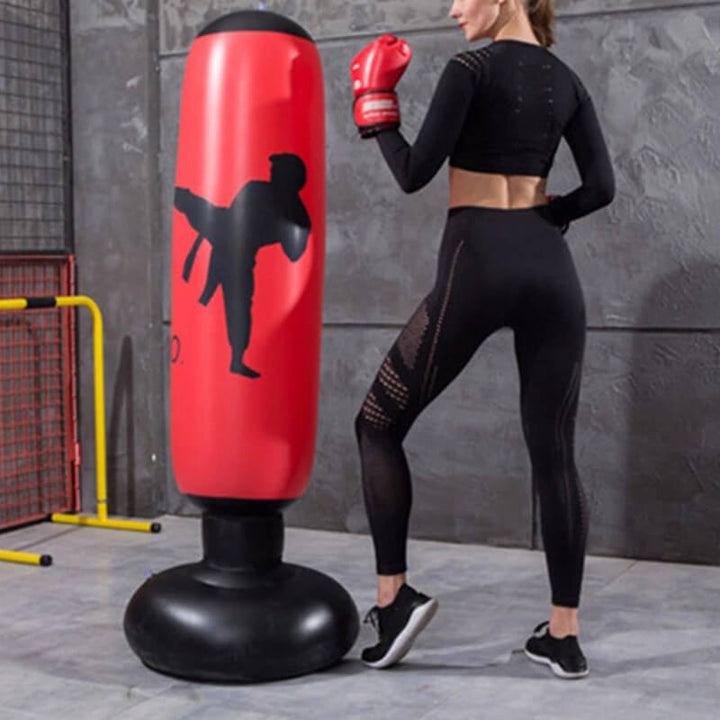 Kalsten | PowerStrike Punch Bag | Strengthen power and endurance - Inflatable freestanding boxing tower for intensive training