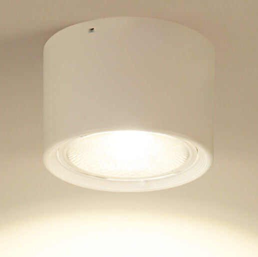 Flush Mount Light Iron 4.7 in 12W White Modern Ceiling Fixture Living Room Bedroom Lighting | Kalsten