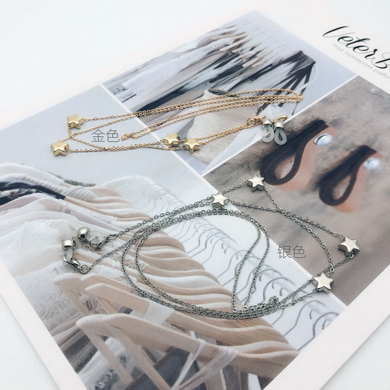 Star-Detail Layered Eyewear Chain Kalsten