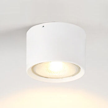 Flush Mount Light Iron 4.7 in 12W White Modern Ceiling Fixture Living Room Bedroom Lighting | Kalsten