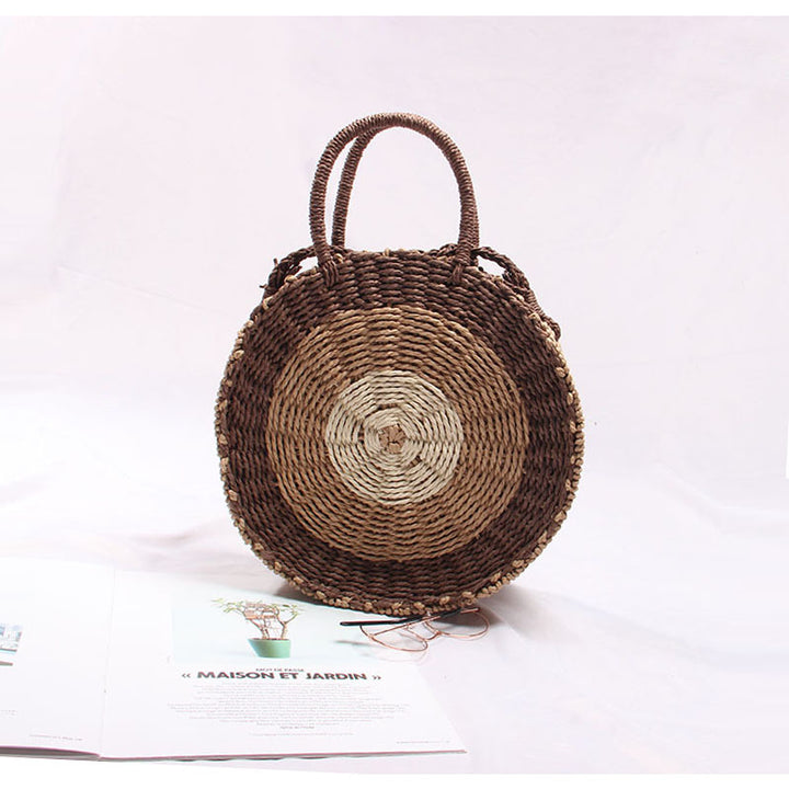 Handcrafted Round Wicker Bag Kalsten