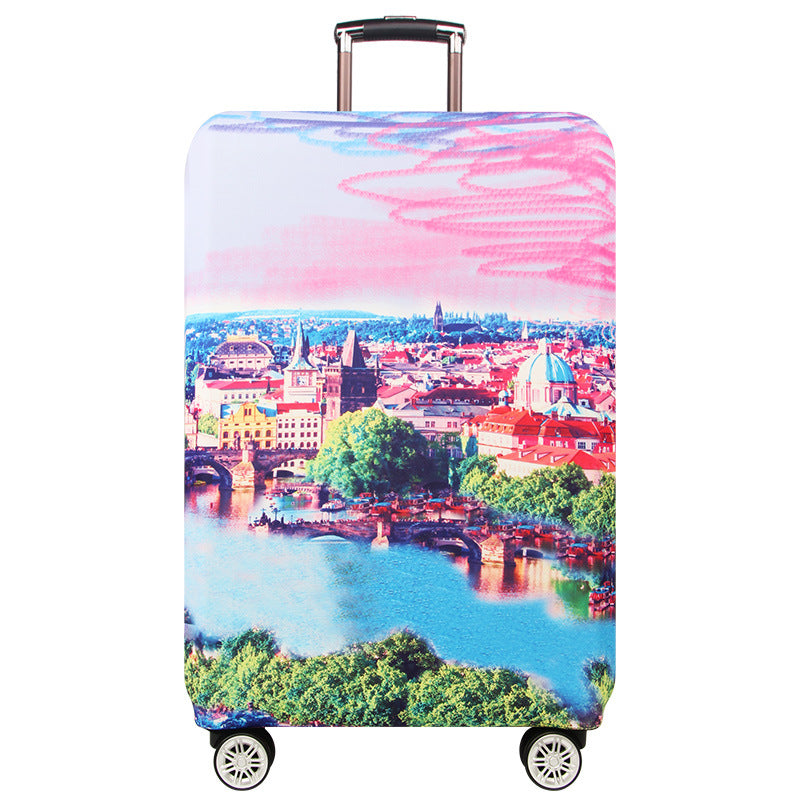 Artistic Cityscape Hard Shell Suitcase Kalsten