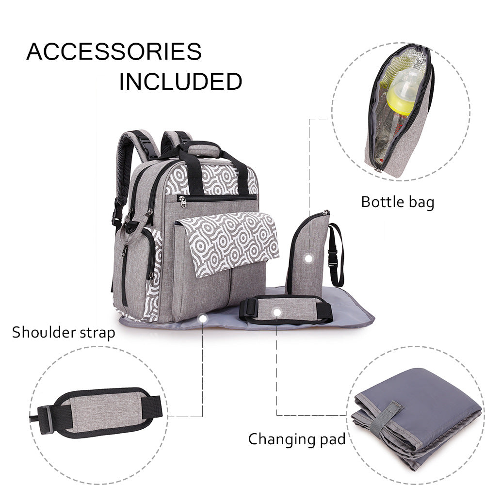 Multifunctional Diaper Bag with Insulated Compartments Kalsten