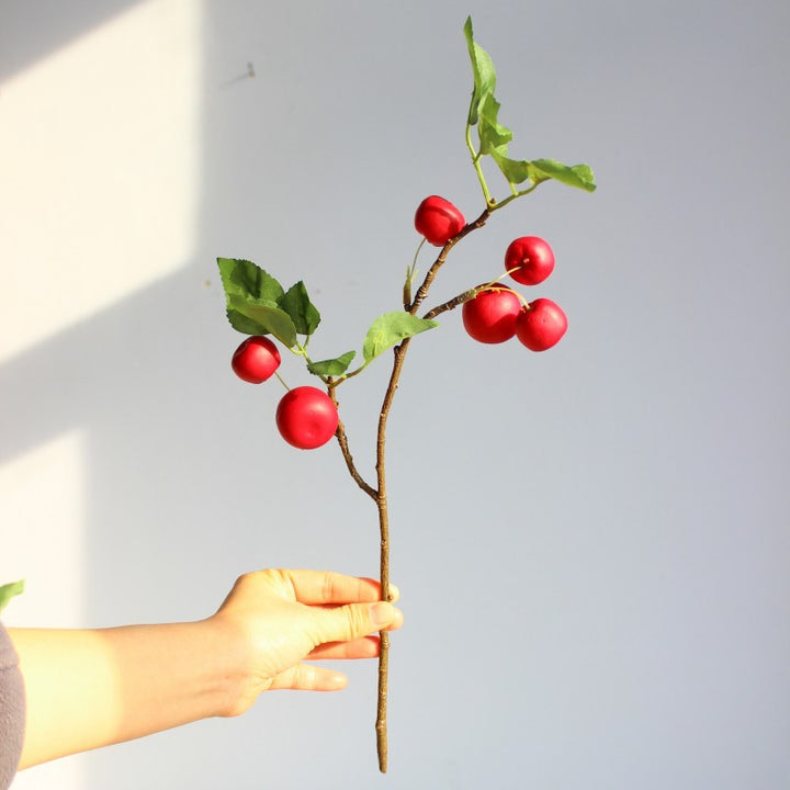 Decorative Faux Green Apple Stem
