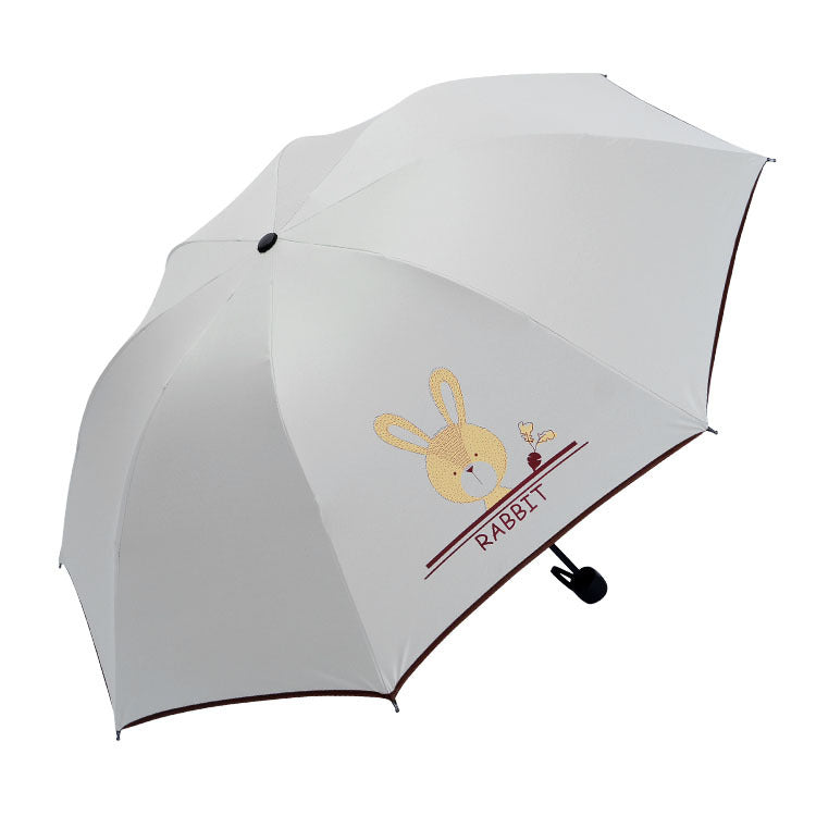 Women Compact Folding Umbrella with Cute Design Kalsten