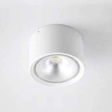 Flush Mount Light Iron 4.7 in 12W White Modern Ceiling Fixture Living Room Bedroom Lighting | Kalsten