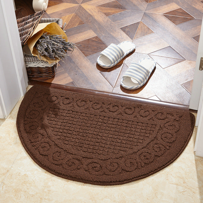 Decorative Half Round Entry Mat for Home