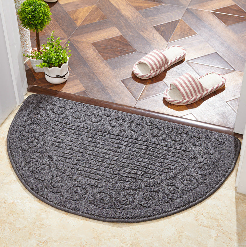 Decorative Half Round Entry Mat for Home
