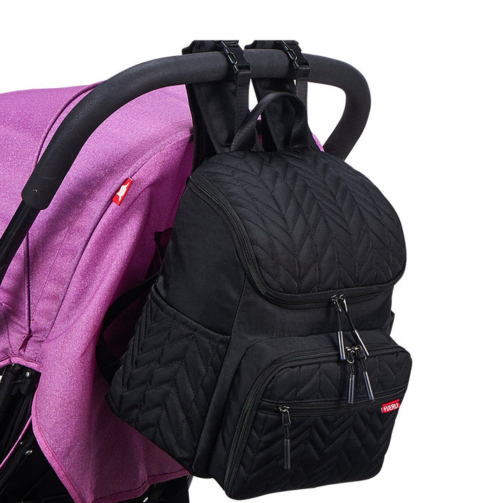 Chic Quilted Multi-Compartment Backpack Kalsten