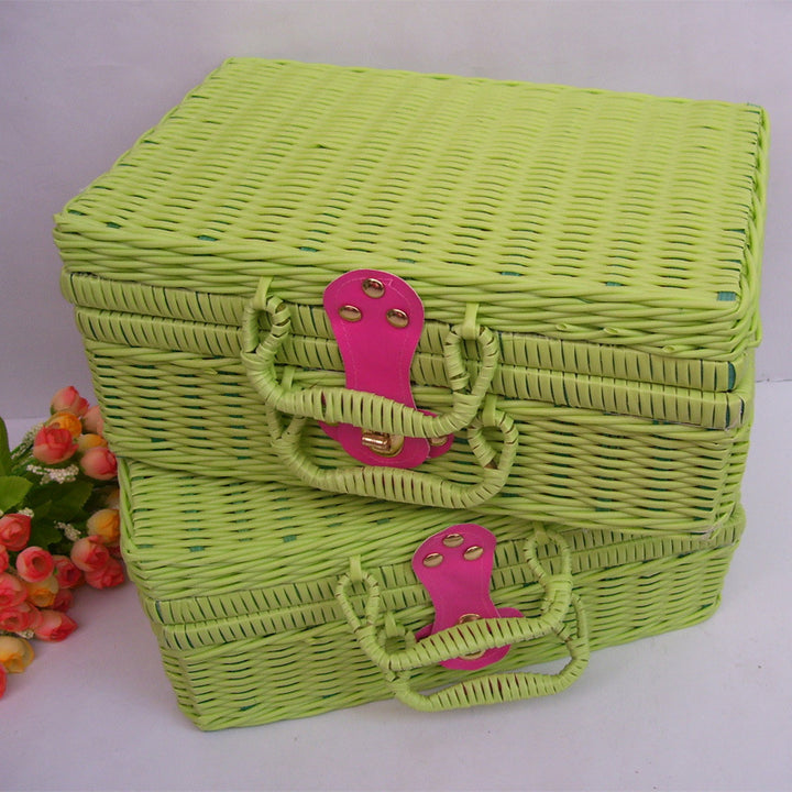 Versatile Handwoven Wicker Storage Box Kalsten