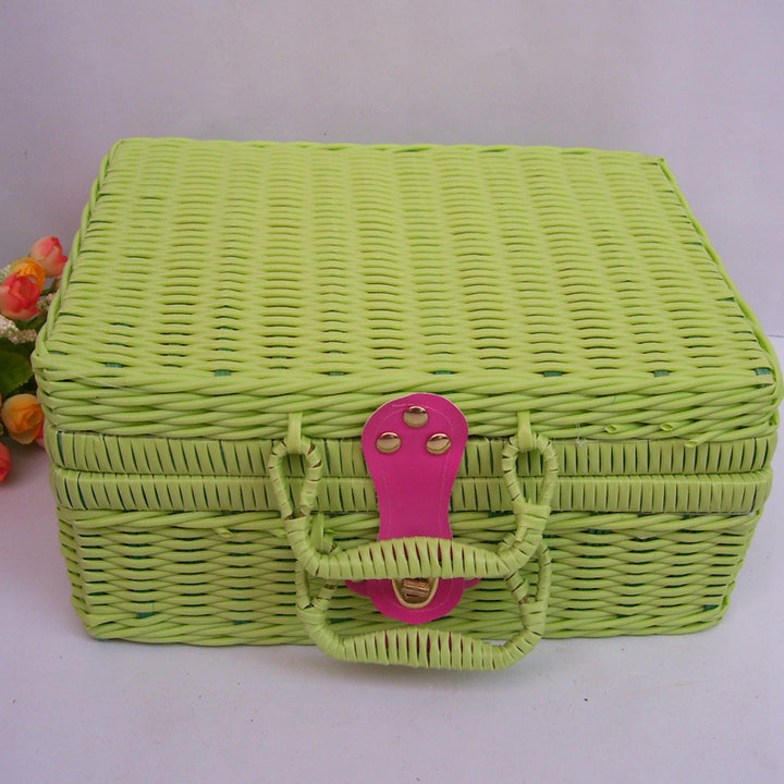Versatile Handwoven Wicker Storage Box Kalsten