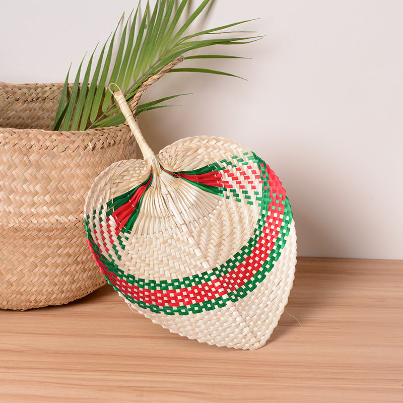 Handcrafted fan with colorful details Kalsten