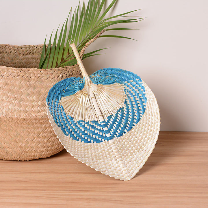 Handcrafted fan made from natural materials Kalsten