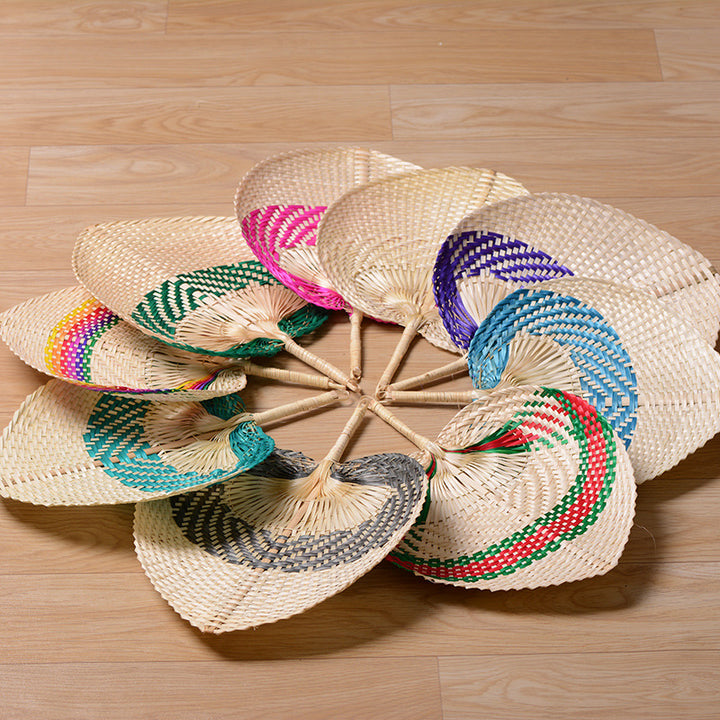 Handcrafted fan with colorful details Kalsten