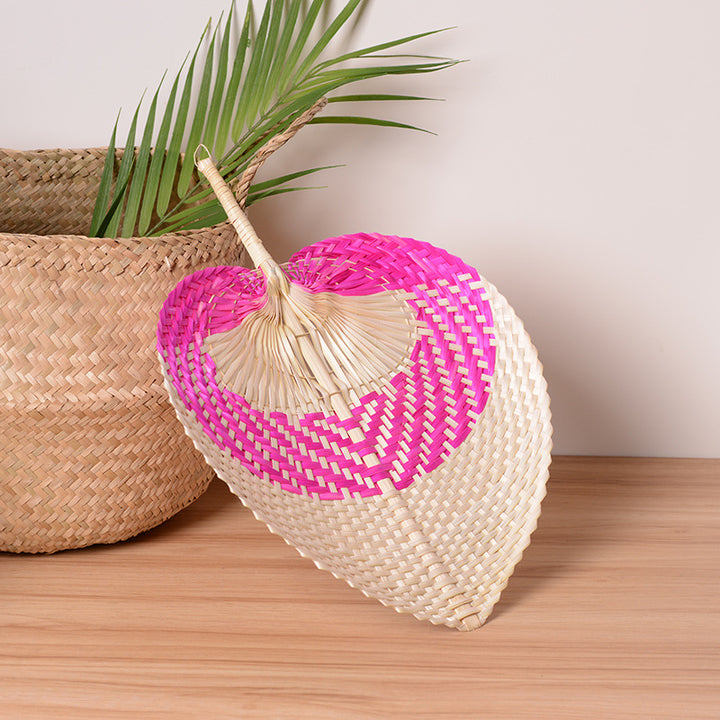 Handcrafted fan made from natural materials Kalsten