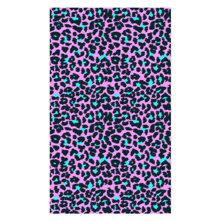 Beach towel with striking leopard motif and colorful accents Kalsten