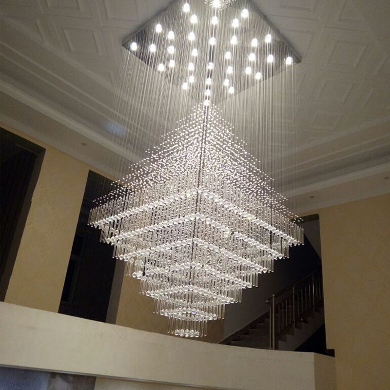 Elegant Crystal Suspended Chandelier