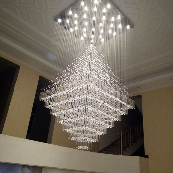 Elegant Crystal Suspended Chandelier