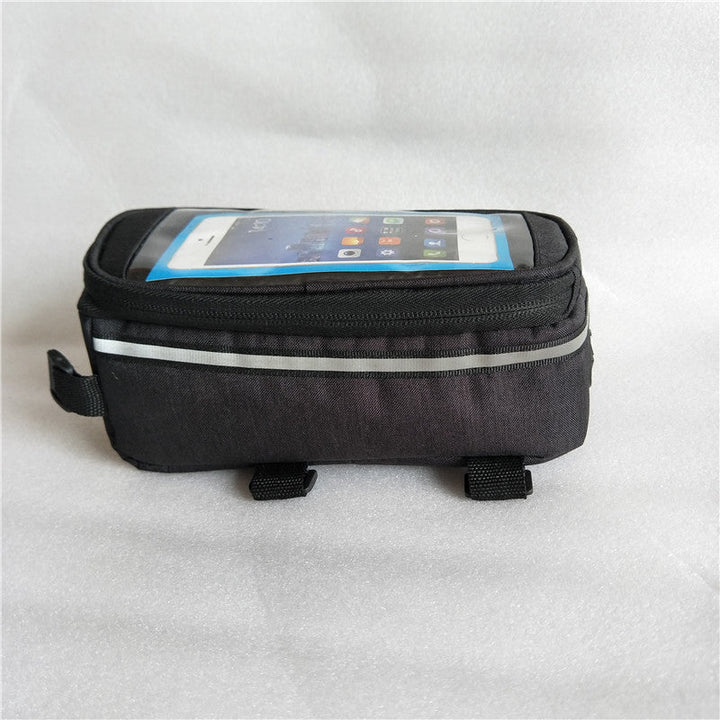 touchscreen top tube bike bag with waterproof compartment and reflective strip Kalsten