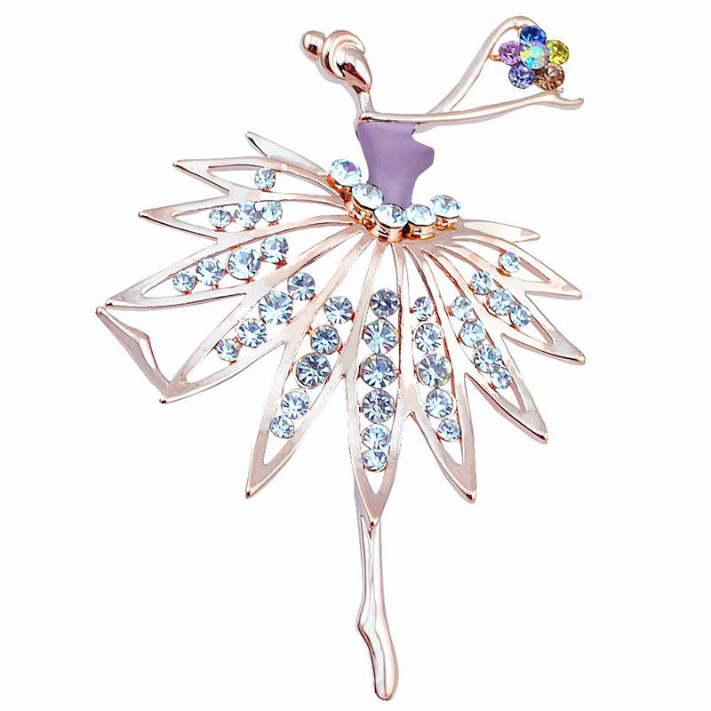 Artistic Ballerina-Inspired Brooch Kalsten