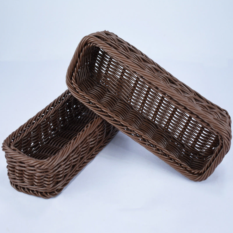 Stylish Woven Rectangular Serving Tray Kalsten