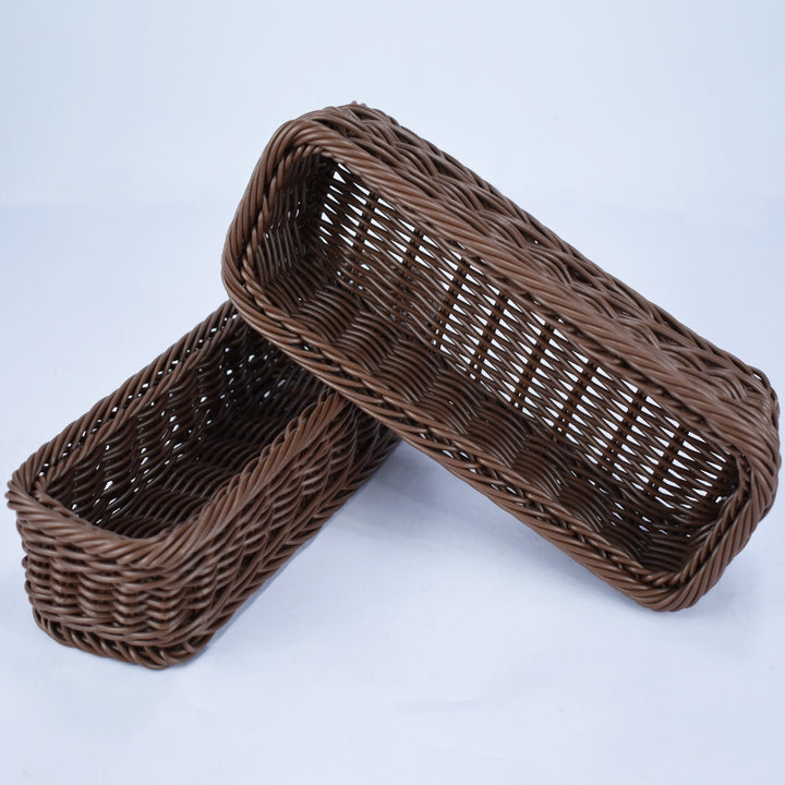 Stylish Woven Rectangular Serving Tray Kalsten