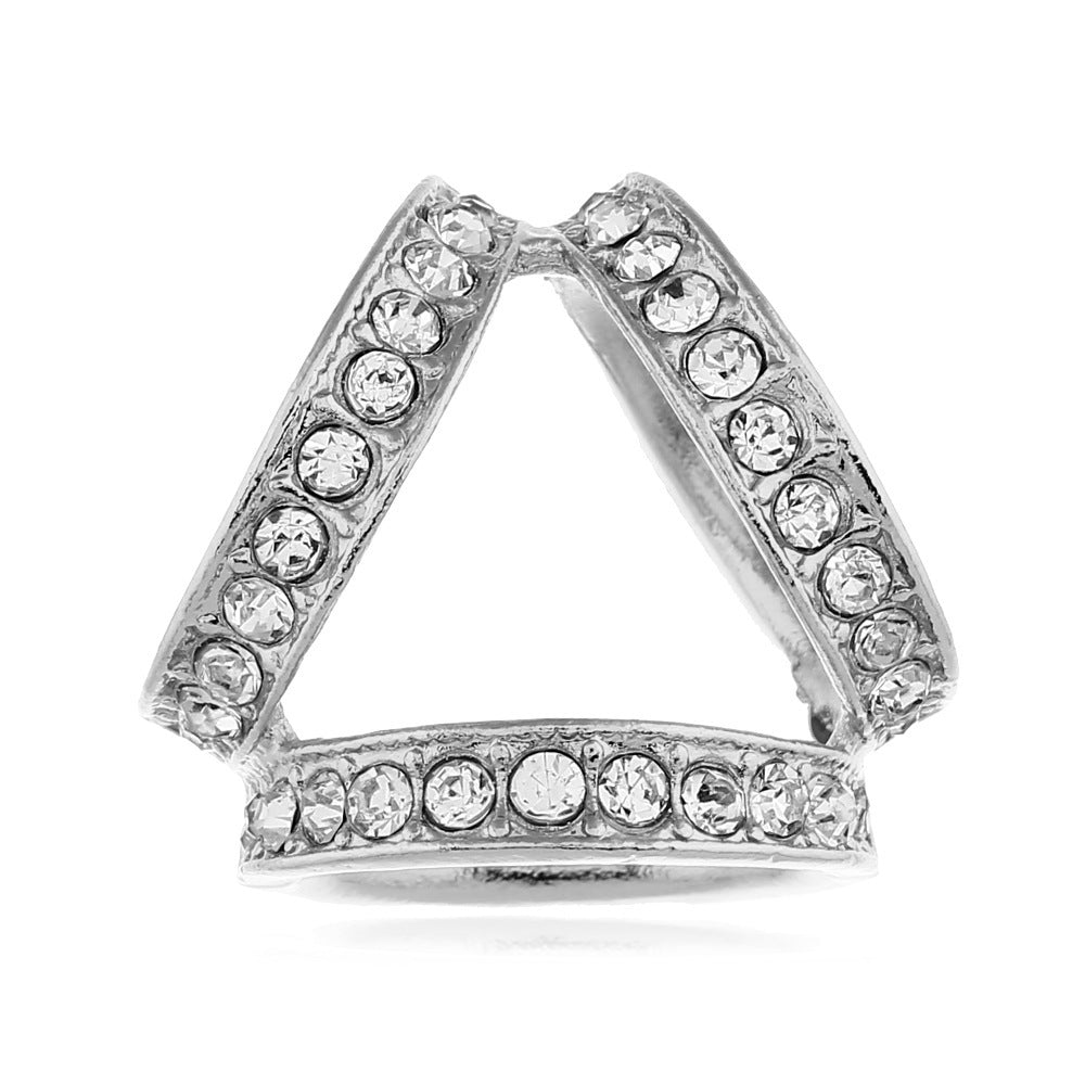 Decorative Rhinestone-Embellished Brooch Kalsten