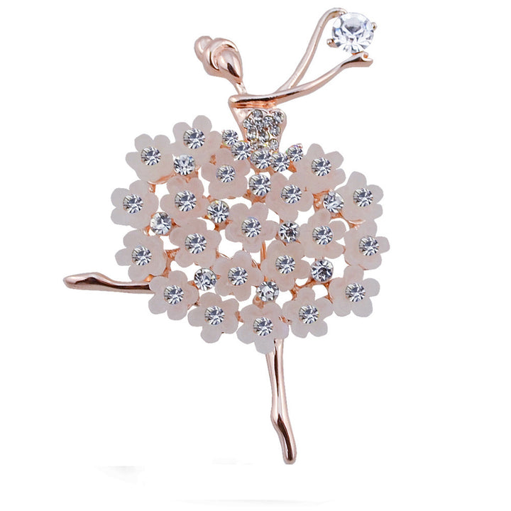 Ballet-Inspired Flower Brooch Kalsten