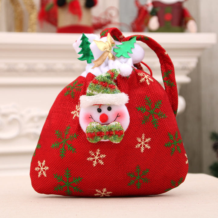 Festive Santa Drawstring Gift Bag Kalsten
