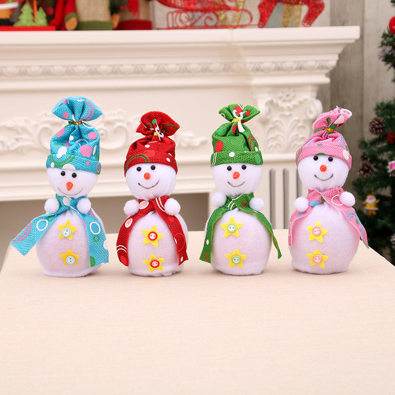 Decorative Plush Snowman Figurine Kalsten