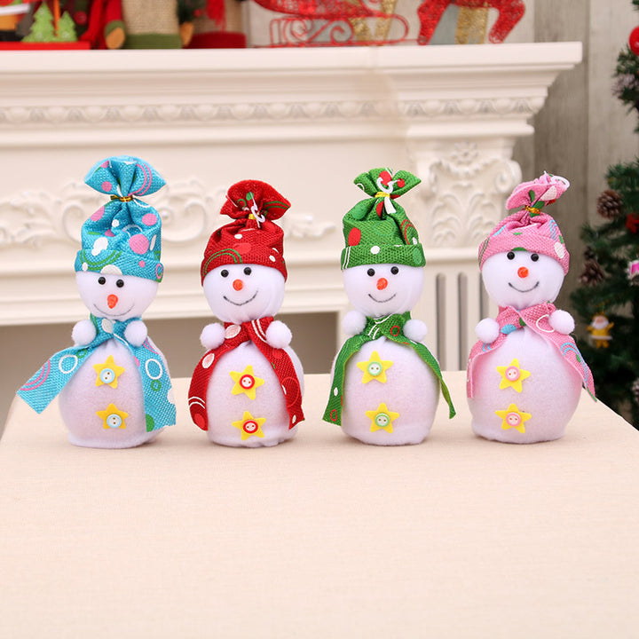 Decorative Plush Snowman Figurine Kalsten