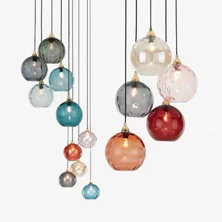 Elegant Glass Sphere Pendant Lamp for Luxury Interiors Kalsten
