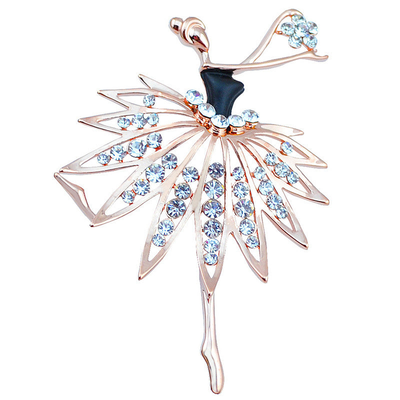 Artistic Ballerina-Inspired Brooch Kalsten