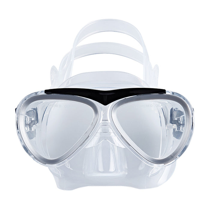 Diving mask with elastic adjustment and anti-fog technology Kalsten