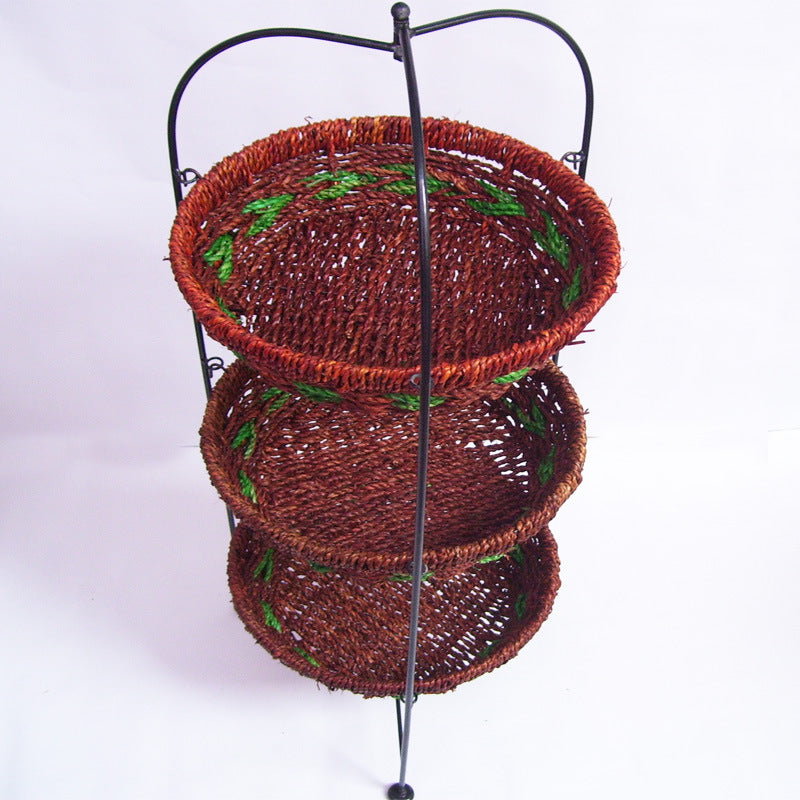 Multi-Tiered Woven Storage Rack Kalsten