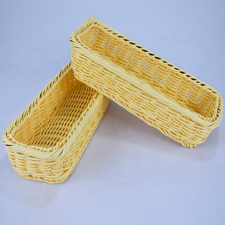 Stylish Woven Rectangular Serving Tray Kalsten