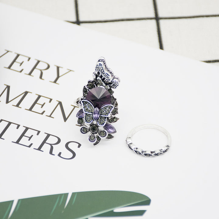 Elegant Leaf-Designed Adjustable Ring Kalsten