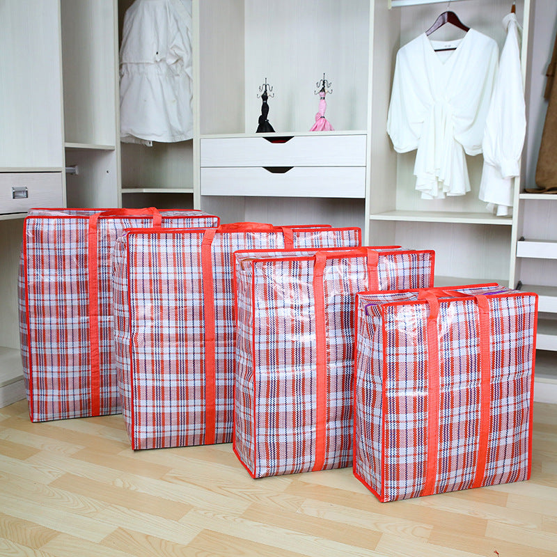 Oversized Checked Storage Tote Kalsten