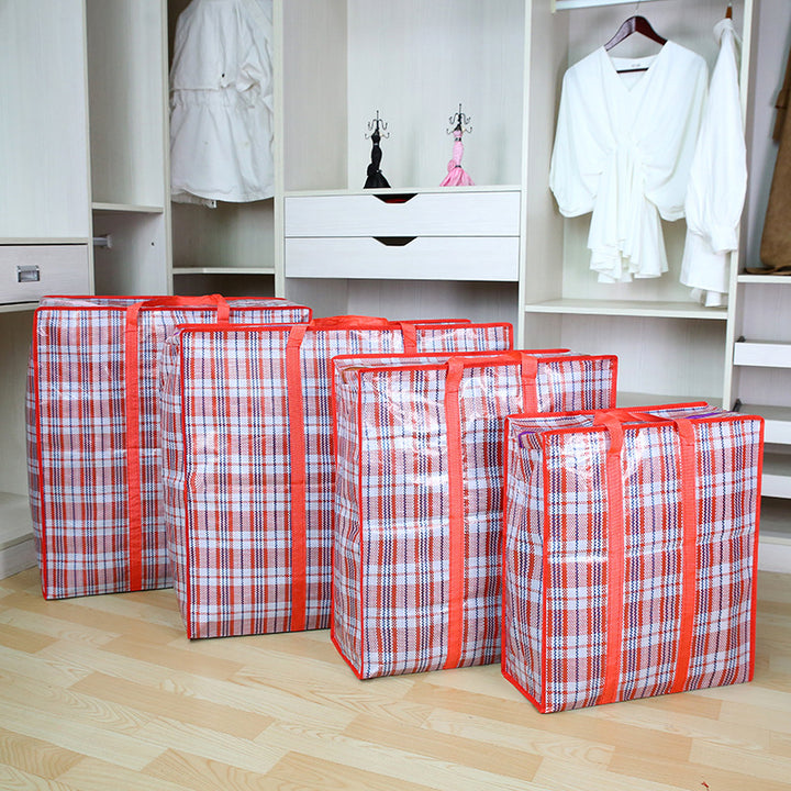 Oversized Checked Storage Tote Kalsten