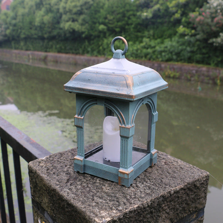 Traditional European Solar Waterproof House Cubic Plastic LED Landscape Lighting Outdoor Light For Garden | Kalsten