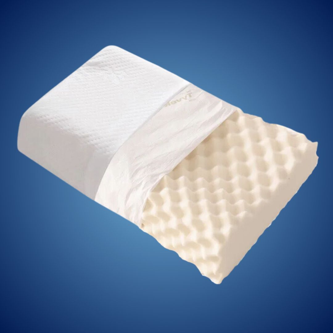 EcoNeck Comfort | 100% Natural Latex Orthopedic Pillow - for Neck Pain - Comfortable and Supportive Pillow - Better Sleep - Wellness Kalsten
