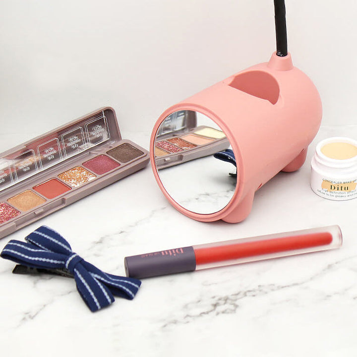Kalsten | LumoBun Table Lamp – Cute LED Desk Lamp with Pen Holder and USB Connection