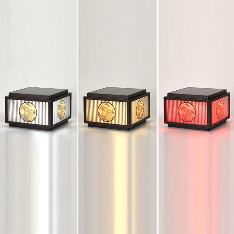Modern Minimalist Solar Waterproof Square Aluminum Glass LED Post Head Light For Garden | Kalsten