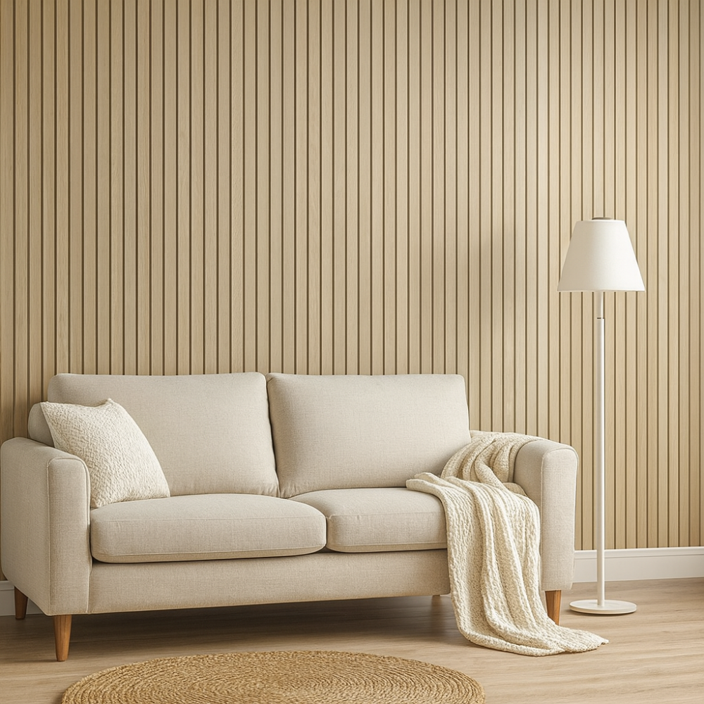 Kalsten | Wall Sticker 3D Wood Look PVC Panel Self Adhesive Waterproof