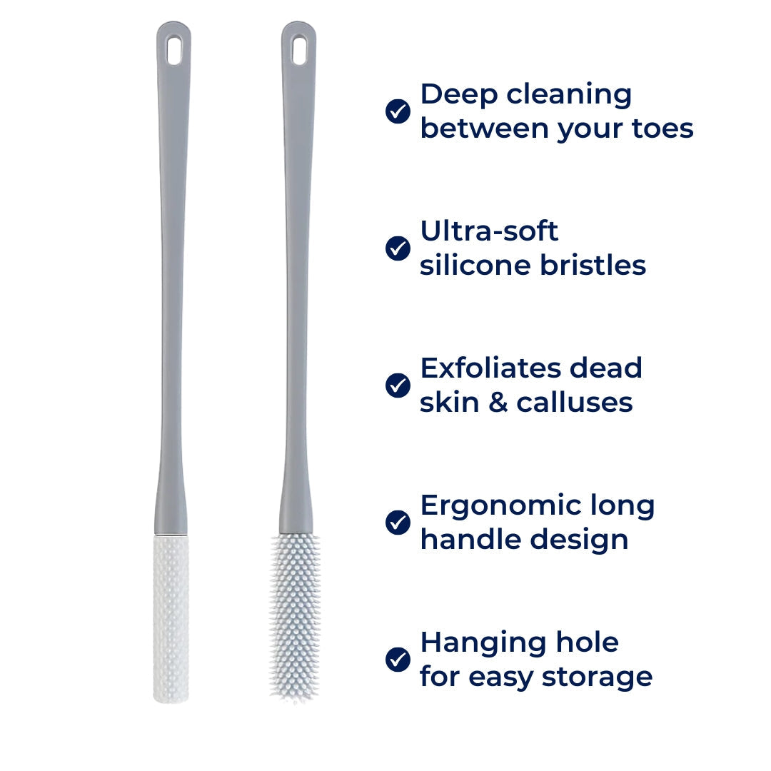 Deep Dirt And Dead Skin Removal – Soft Silicone Bristles – Sensitive Feet And Daily Hygiene Kalsten