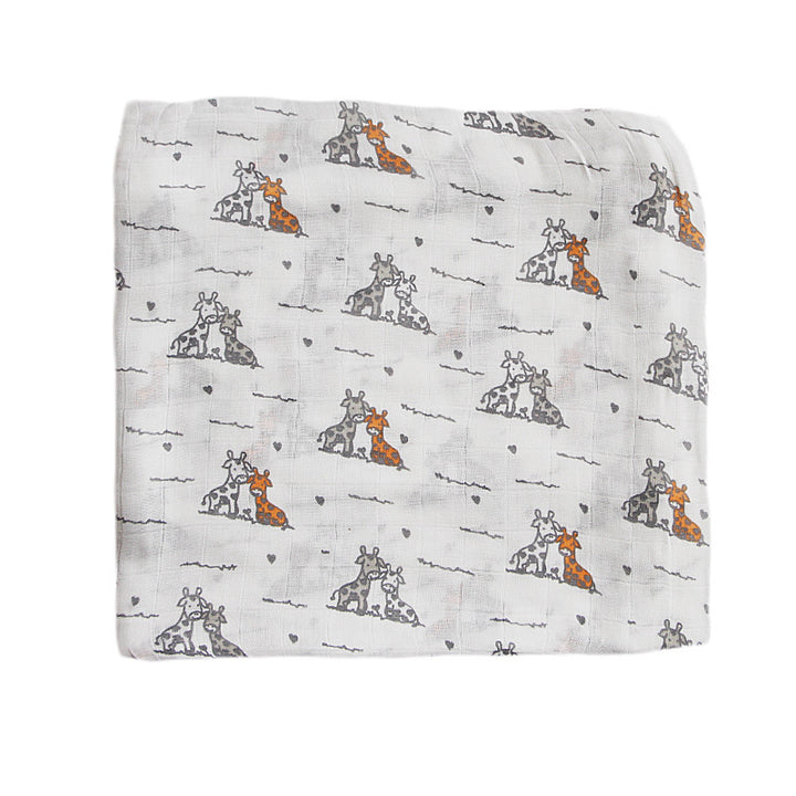 Organic Cotton Dinosaur Print Muslin Swaddle kalsten