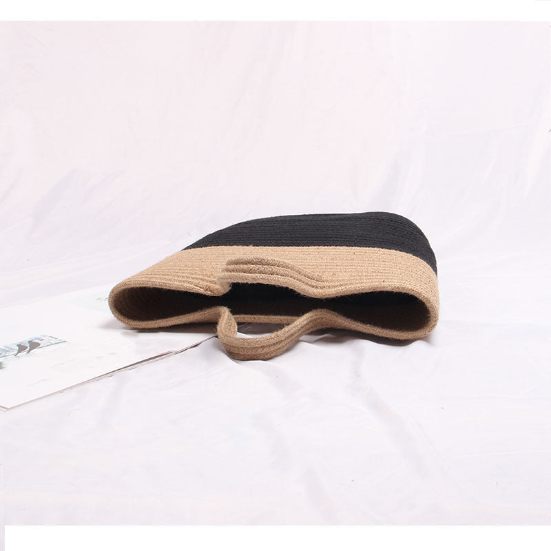 High Quality Woven Basket Bag with Sturdy Short Handles Kalsten