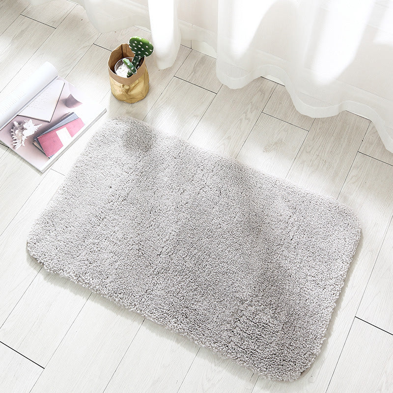 Absorbent Plush Bath Rug for Bathroom