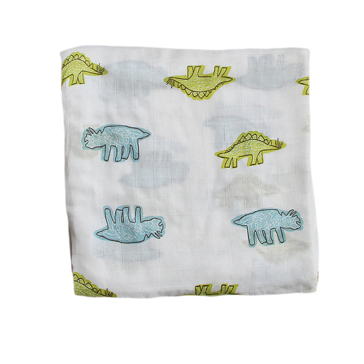 Organic Cotton Dinosaur Print Muslin Swaddle kalsten