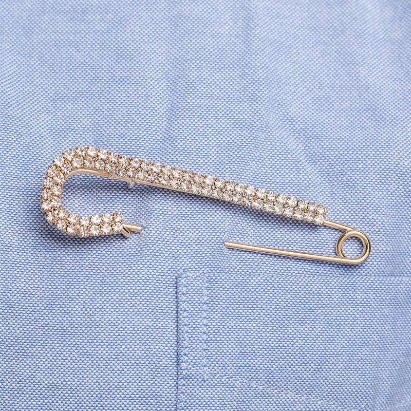 Premium Crystal Embellished Safety Pin Kalsten
